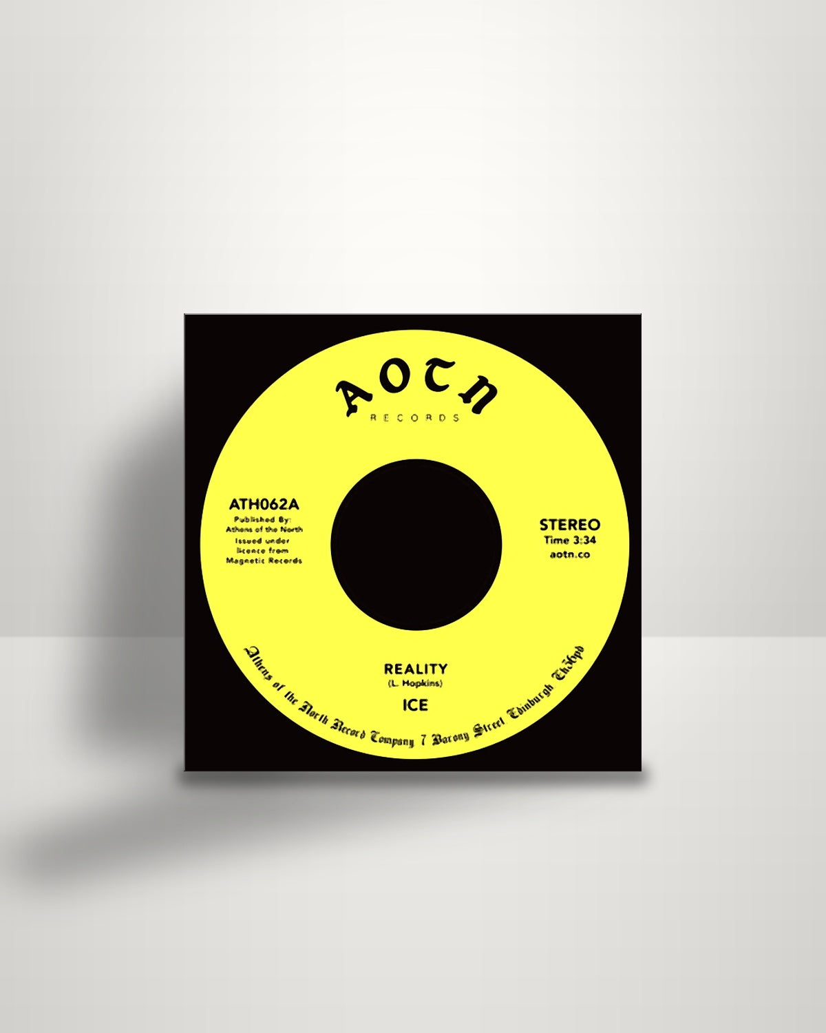 Ice – Reality / Hey, Hey - 7" - Athens Of The North UK 2018