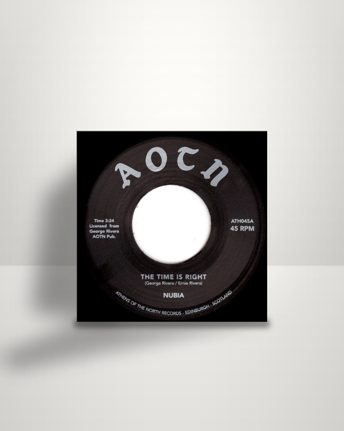 Nubia Band – The Time Is Right / Feeling Funky - 7" - Athens Of The North Record Company UK 2017