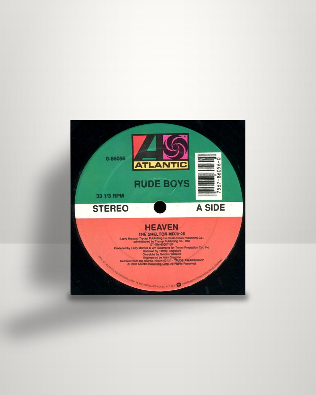 Rude Boys – Heaven - 12" - Atlantic US 1990