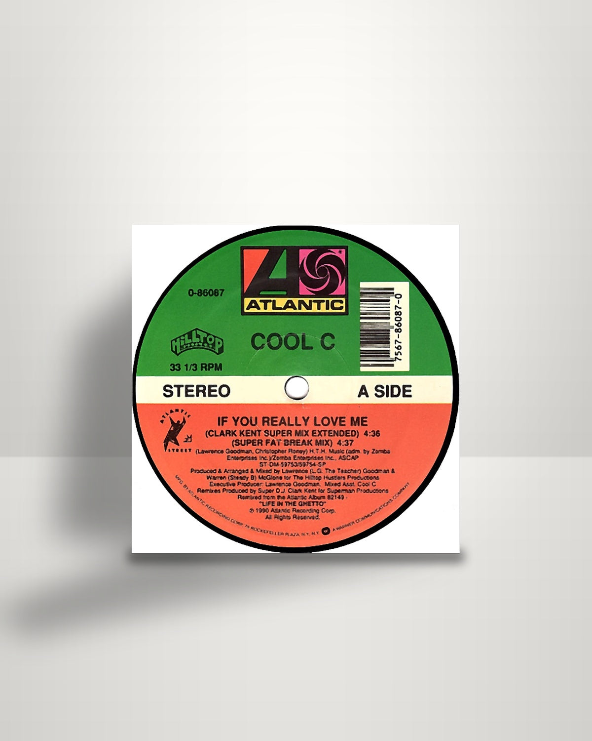 Cool C – If You Really Love Me - 12" - Atlantic US 1990