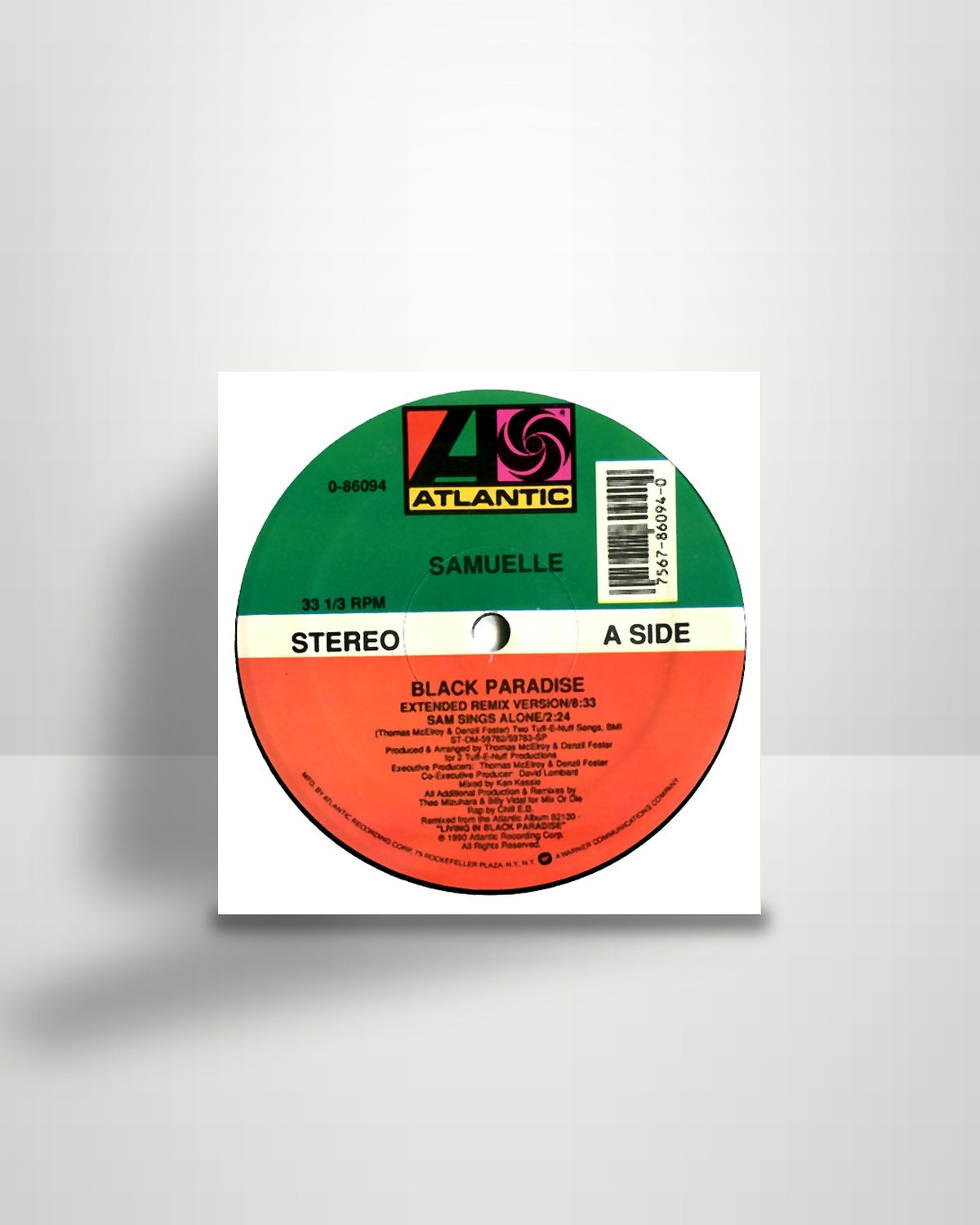 Samuelle Prater – Black Paradise - 12" - Atlantic US 1990