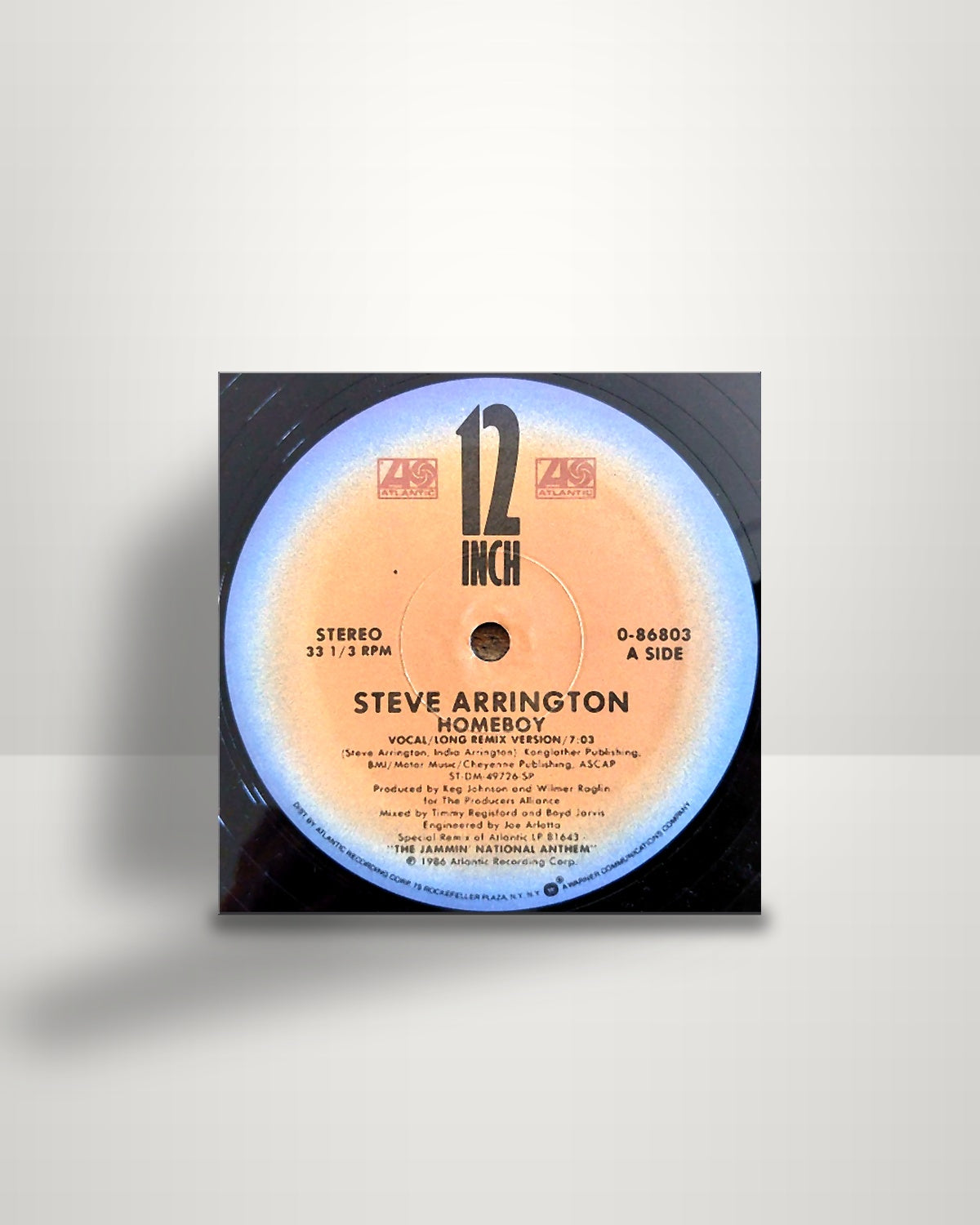 Steve Arrington – Homeboy - 12" - Atlantic US 1986