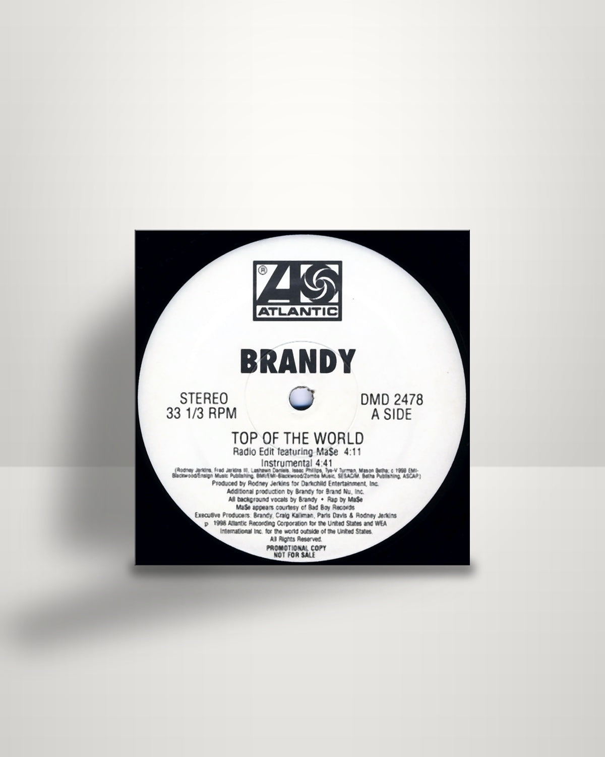 Brandy – Top Of The World - 12" - Atlantic US 1998