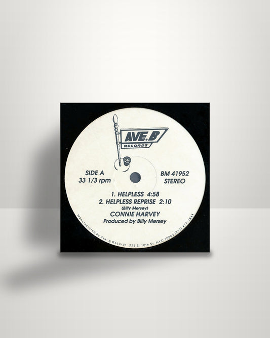 Connie Harvey – Helpless - 12" - Ave B Records US 1987
