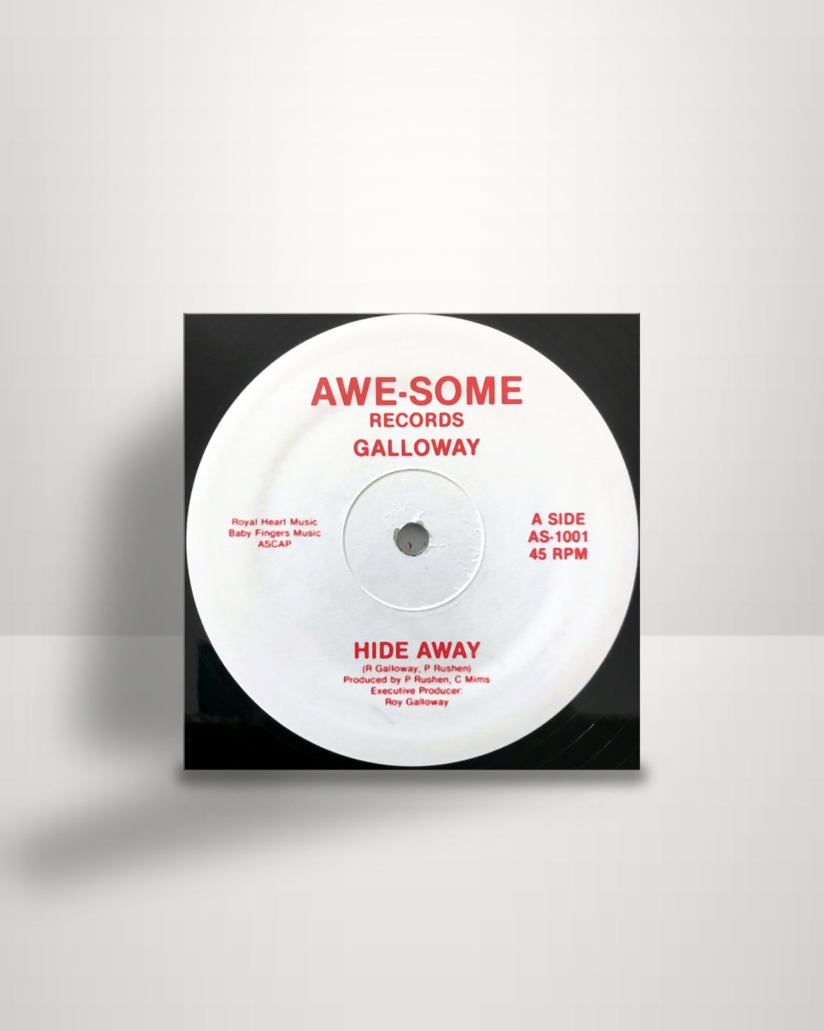 Roy Galloway – Hide Away - 12" - Awe-Some Records US