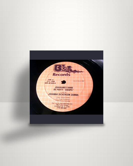 Johukames Band – De Party "Aioops" - 12" - B's Records US 1986
