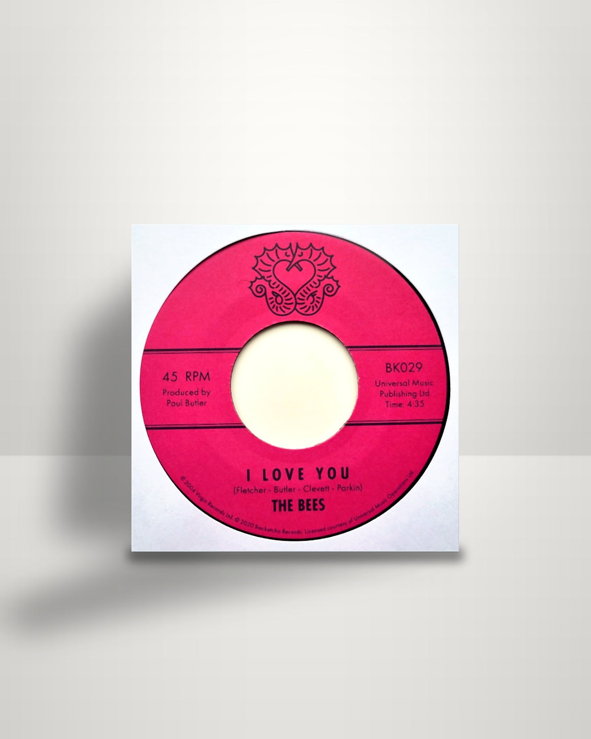The Bees – I Love You - 7" - Backatcha Records UK 2020