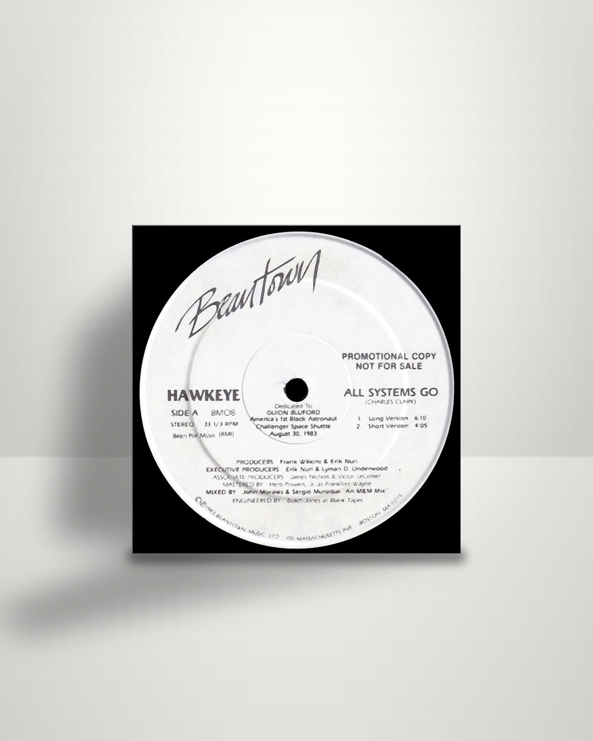 Hawkeye – All Systems Go - 12" - Beantown Music US 1983
