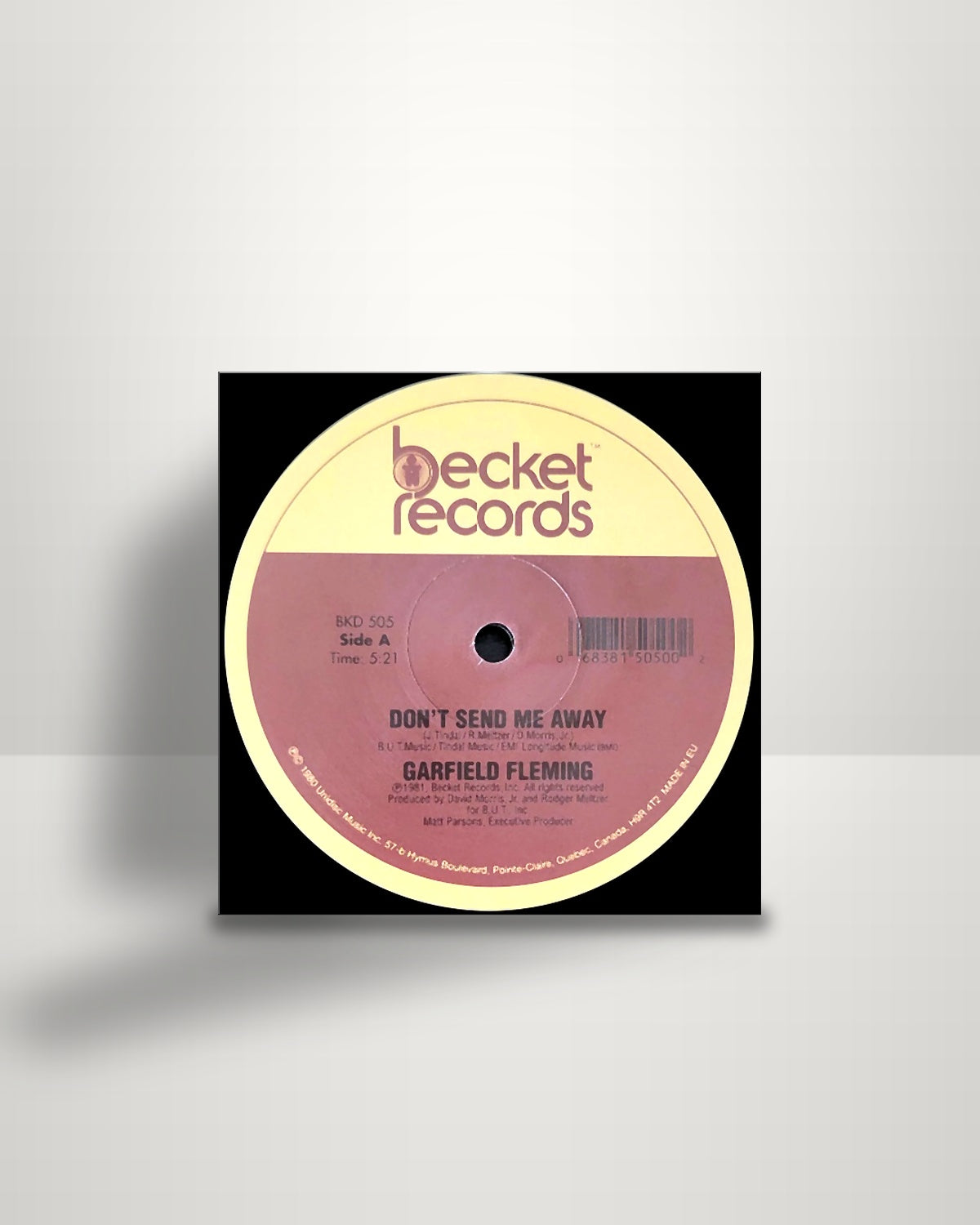 Garfield Fleming – Don't Send Me Away - 12" - Becket Records UK 2019