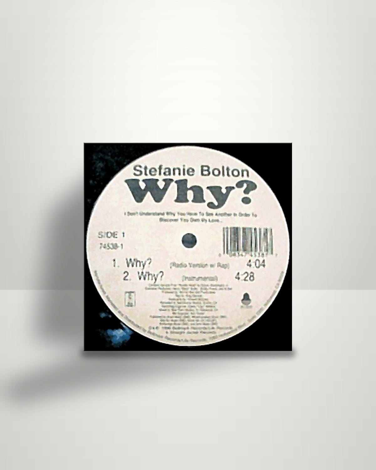 Stefanie Bolton – Why? - 12" - Bellmark Records US 1996