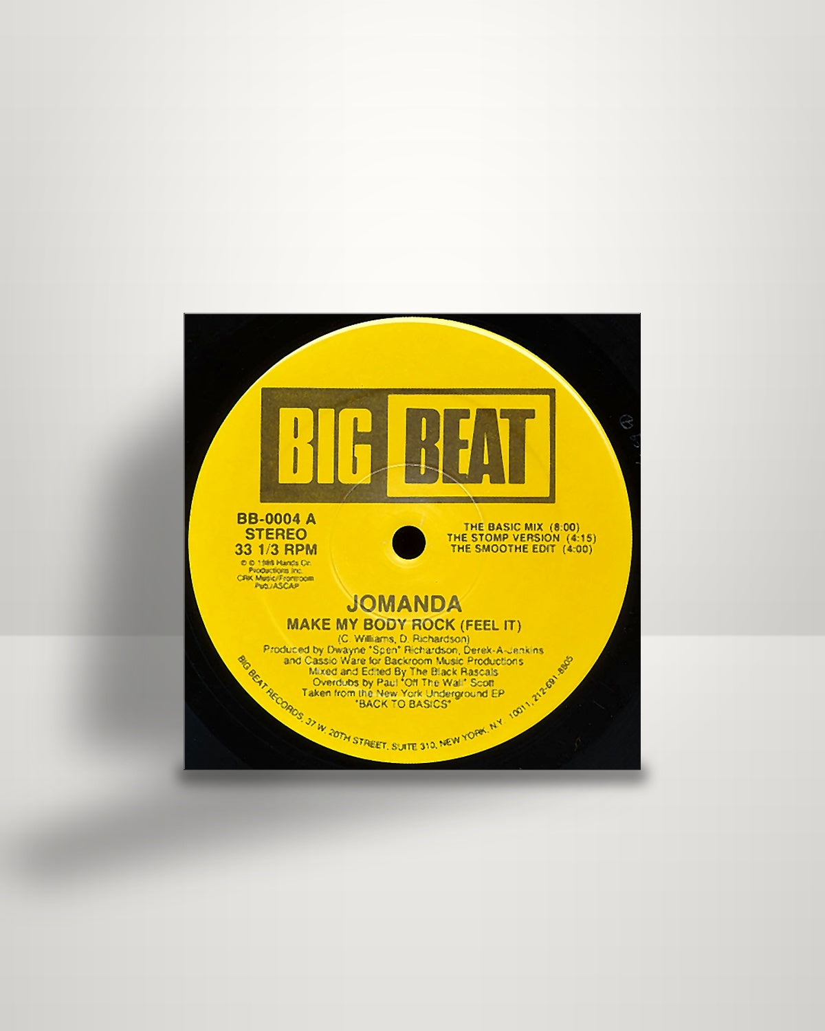 Jomanda – Make My Body Rock (Feel It) - 12" - Big Beat US 1988