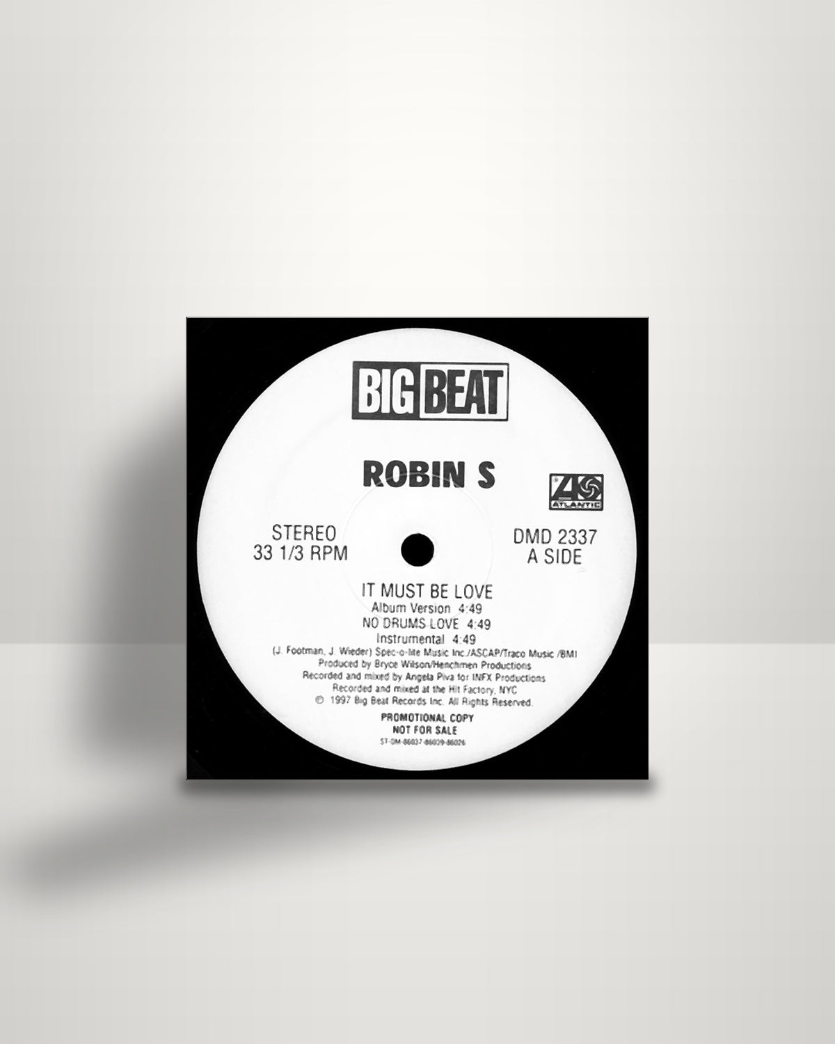 Robin S. – It Must Be Love - 12" - Big Beat US 1997