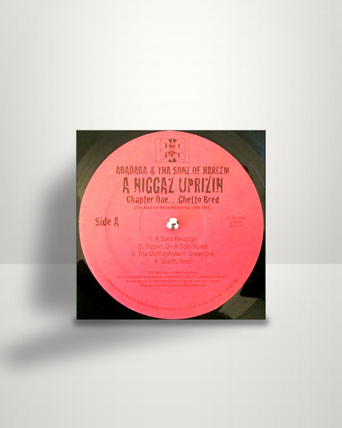 Abadaba & Tha Sonz Of Harlem – A Niggaz Uprizin - Chapter One...Ghetto Bred - Black-On-Black Recordings US 1995