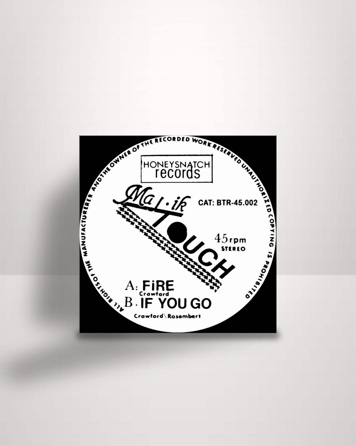 Majik Touch – Fire - 7" - Boogie Times Records FR 2012