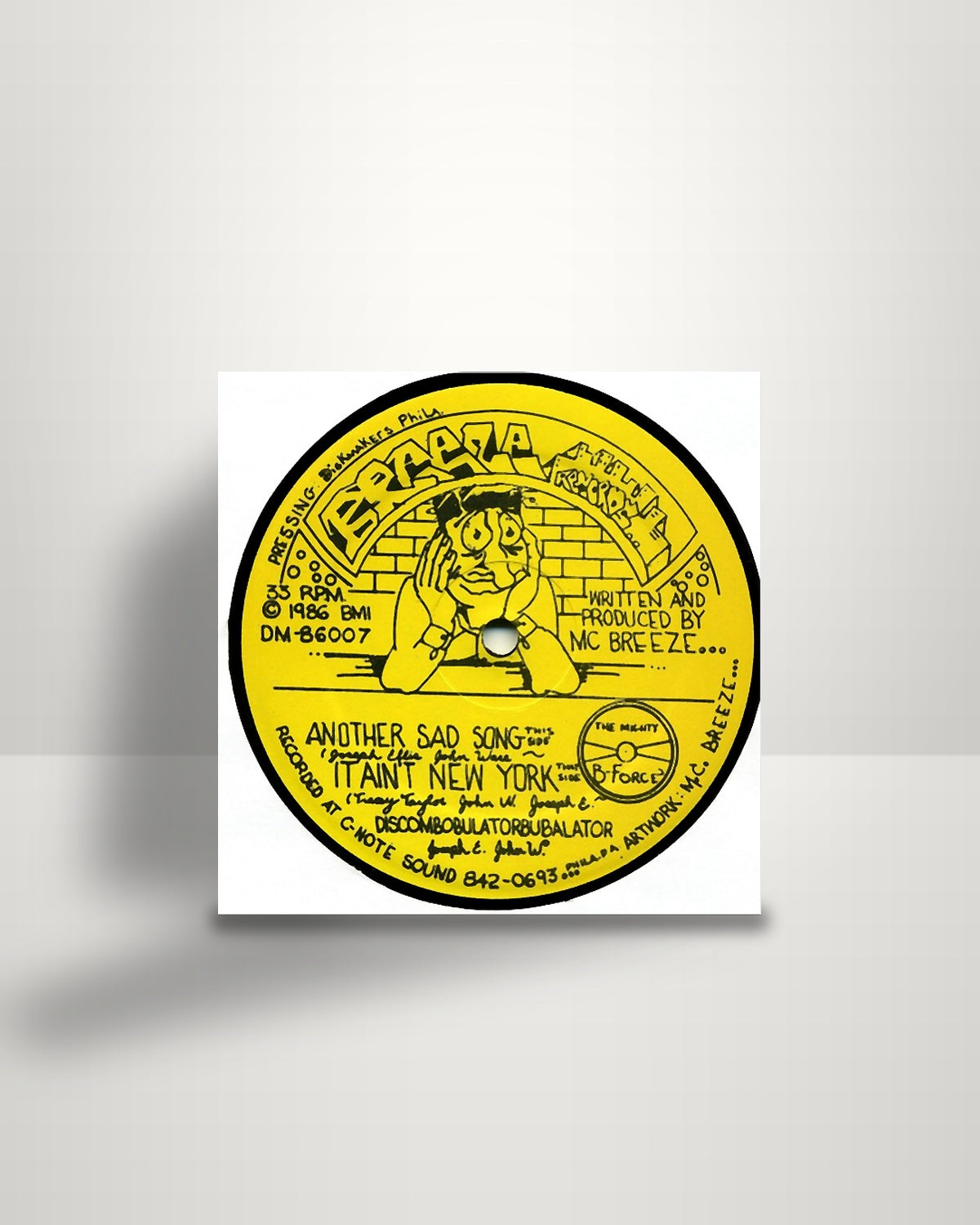 MC Breeze & DJ Hand Master Flash – Another Sad Song - 12" - Breeze Records US 1986