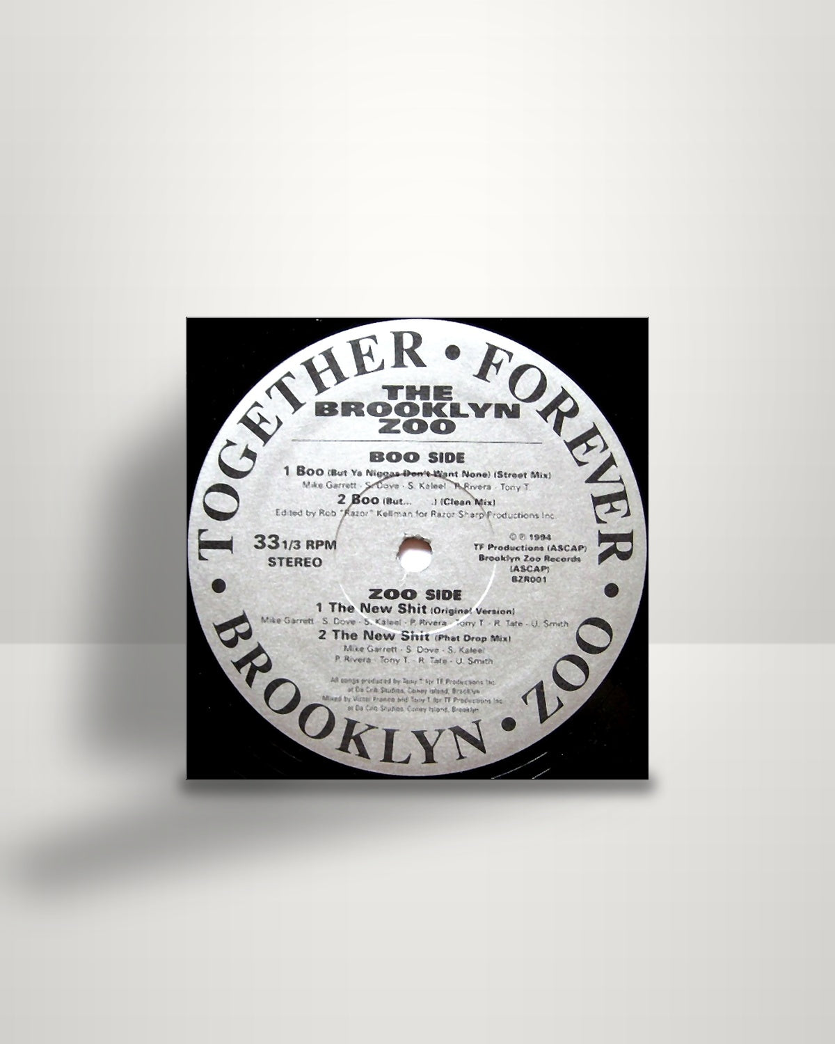 Brooklyn Zoo – Boo / The New Shit - 12" - Brooklyn Zoo Records US 1994