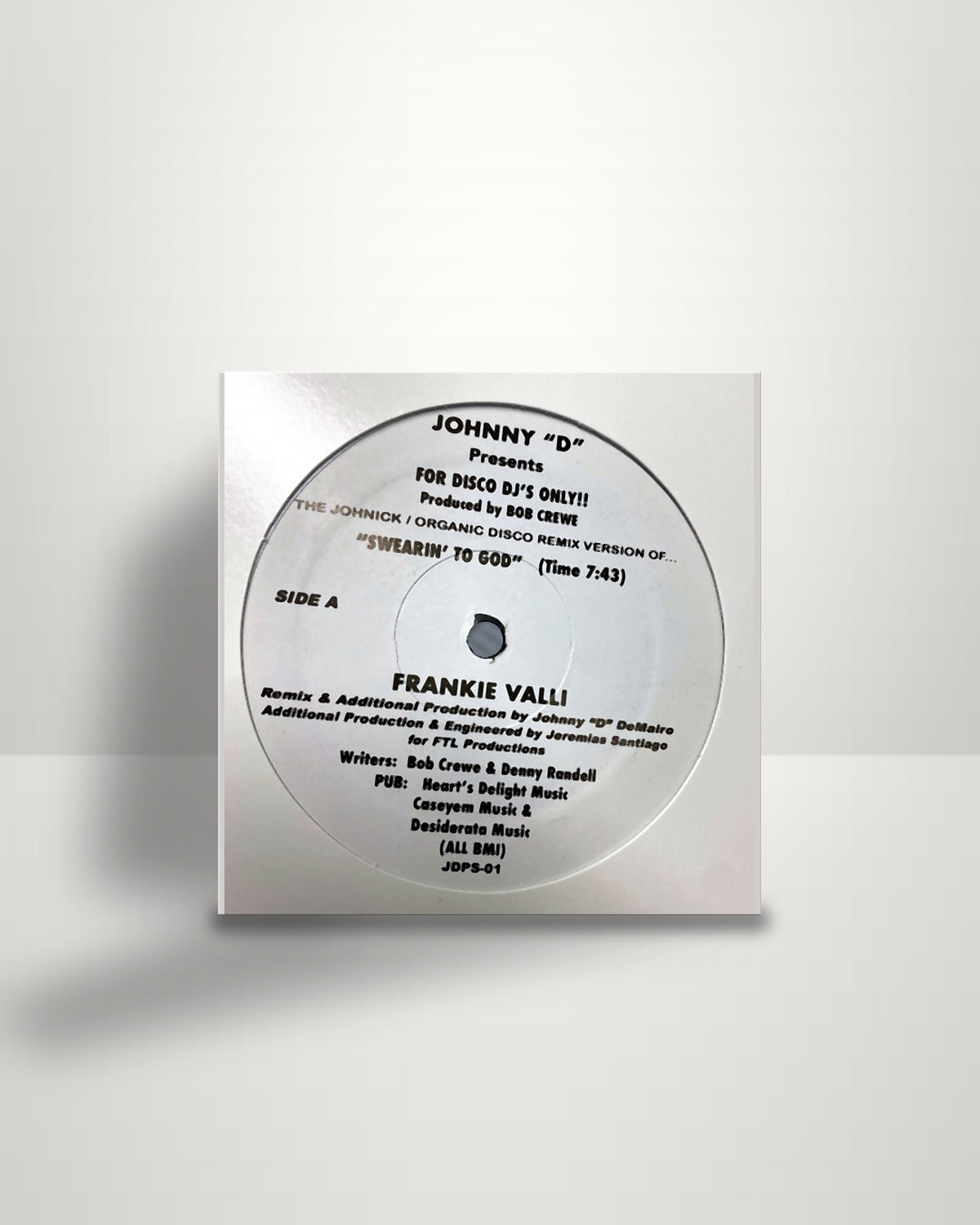 Frankie Valli – Swearin' To God (Remixes) - 12" - Brookside UK 2022