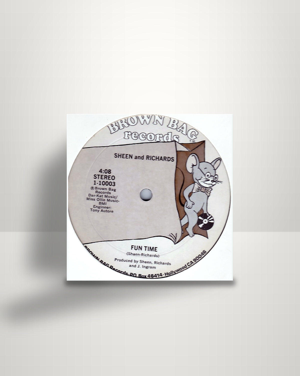 Sheen and Richards – Fun Time / Would You Mind Steppin' Out With Me - 12" - Brown Bag Records US