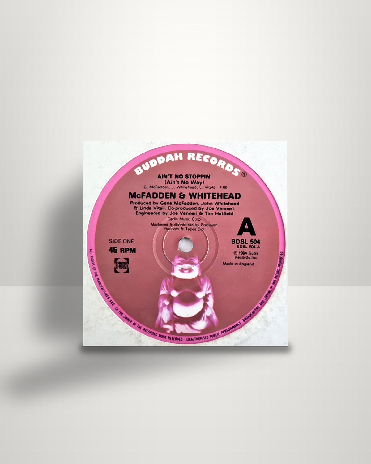 McFadden & Whitehead – Ain't No Stoppin' (Ain't No Way) - 12" - Buddah Records UK 1984