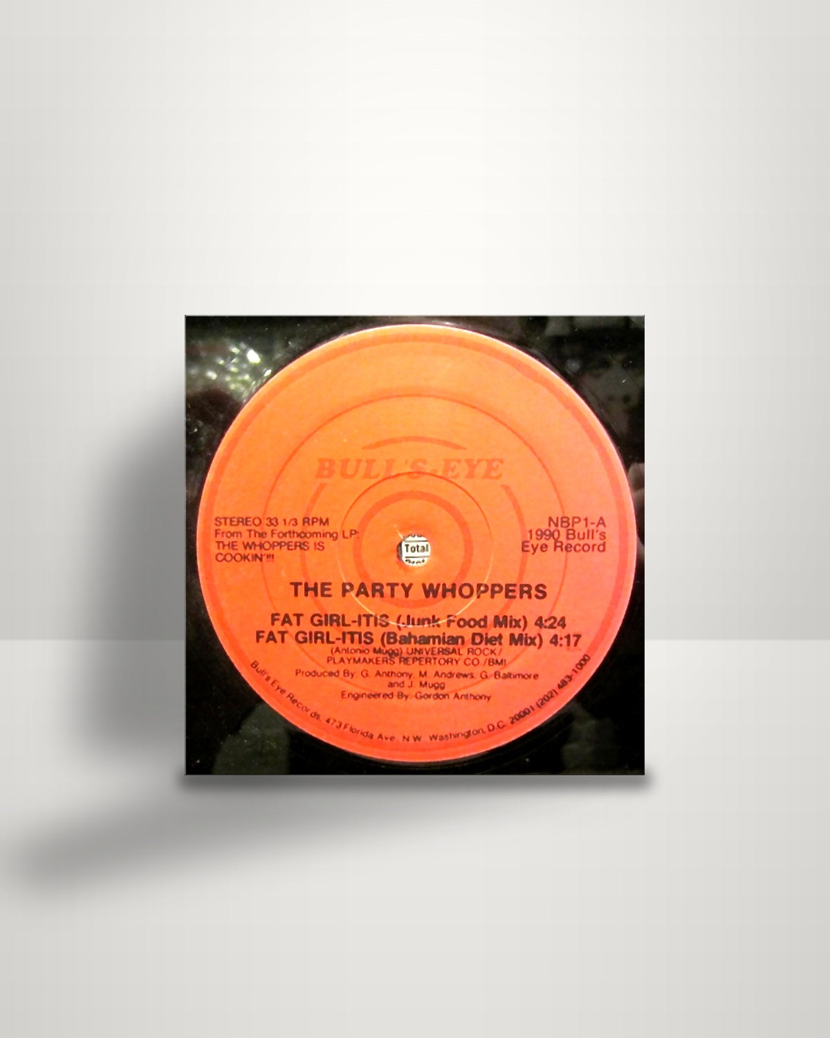 The Party Whoppers – Fat Girl-Itis - 12" - Bulls-Eye Records US 1990