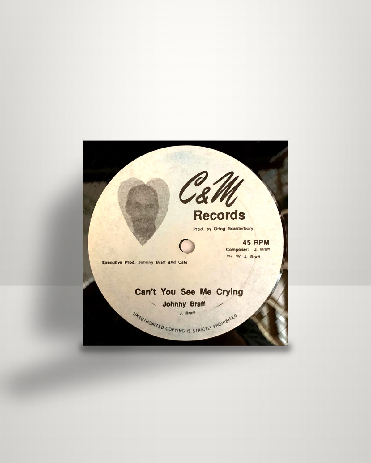 Johnny Braff – Can't You See Me Crying - 12" - C & M Records US