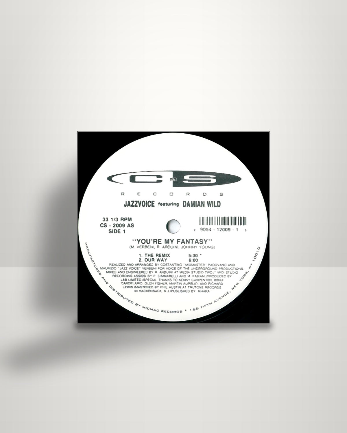 Jazz Voice Featuring Damian Wild – You're My Fantasy - 12" - C & S Records US 1993