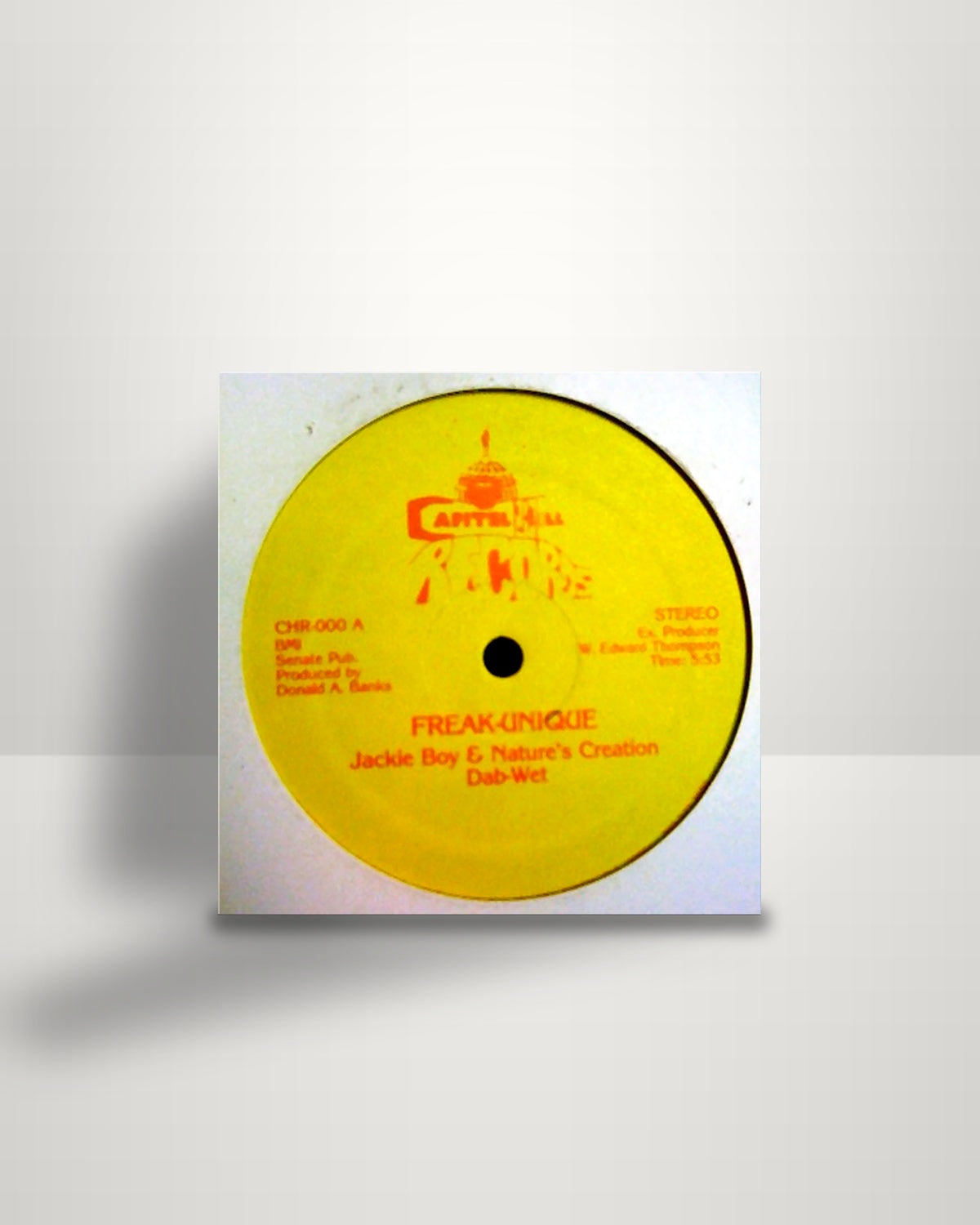Jackie Boy & Nature's Creation – Freak-Unique / This Groove Is Made For Funkin' - 12" - Capitol Hill Records US
