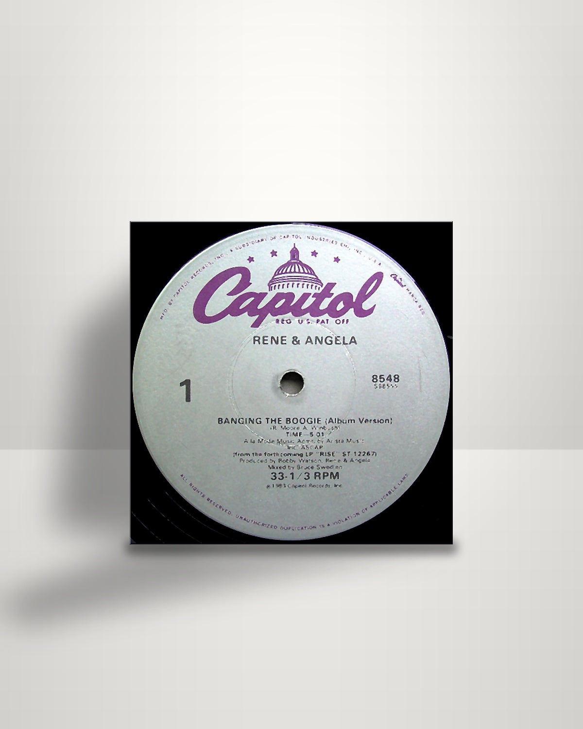 René & Angela – Banging The Boogie - 12" - Capitol Records US 1983