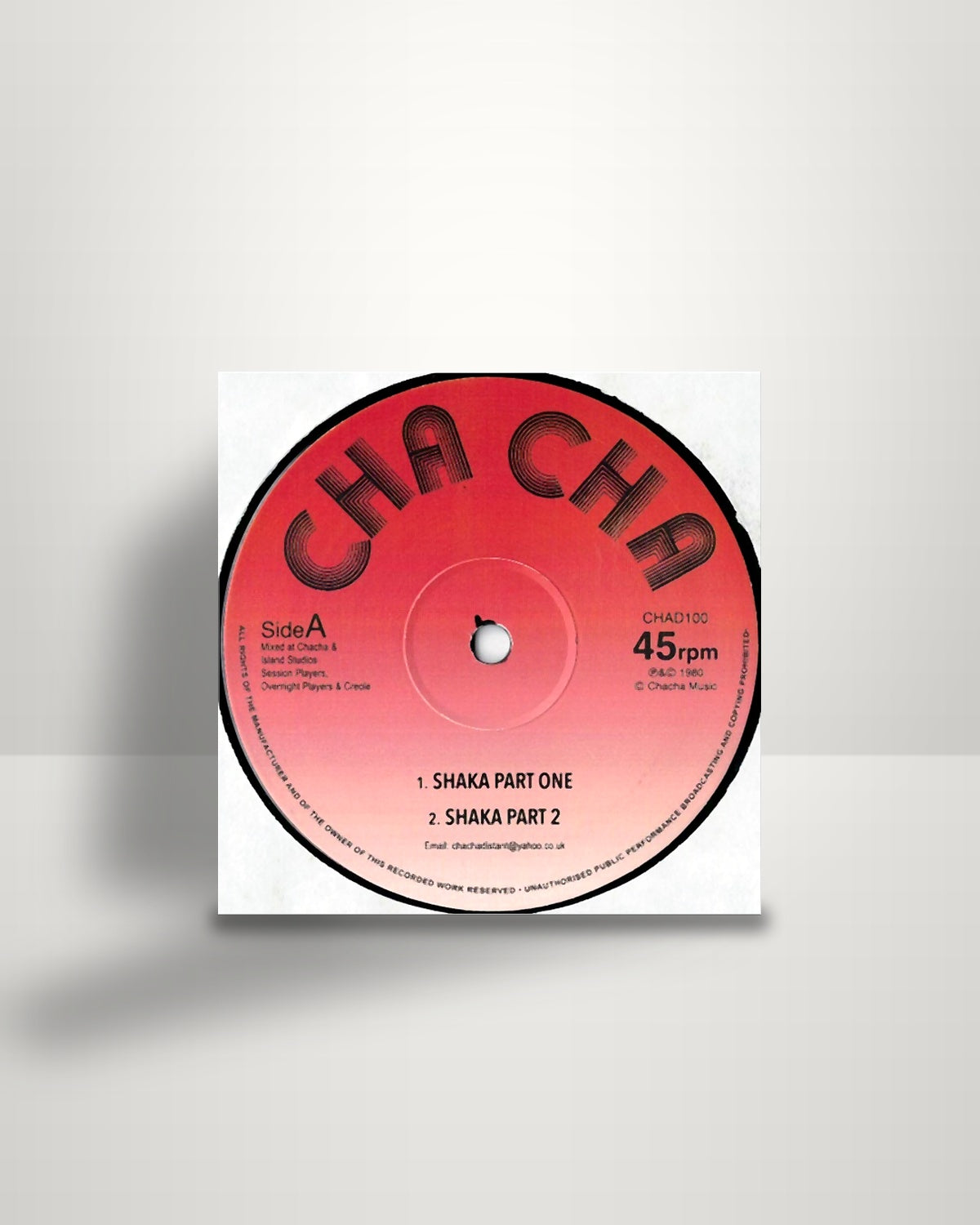 Overnight Players – Shaka Part One / Kunta Kinte's Revenge - 12" - cha cha UK 2022
