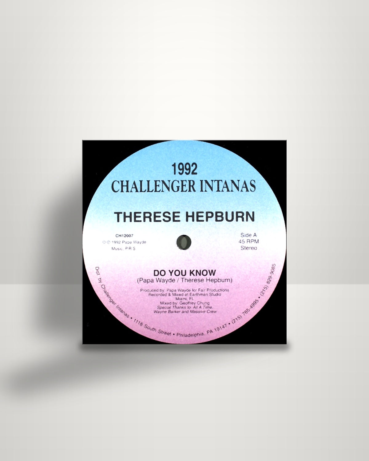 Therese Hepburn – Do You Know - 12" - Challenger Intanas US 1992