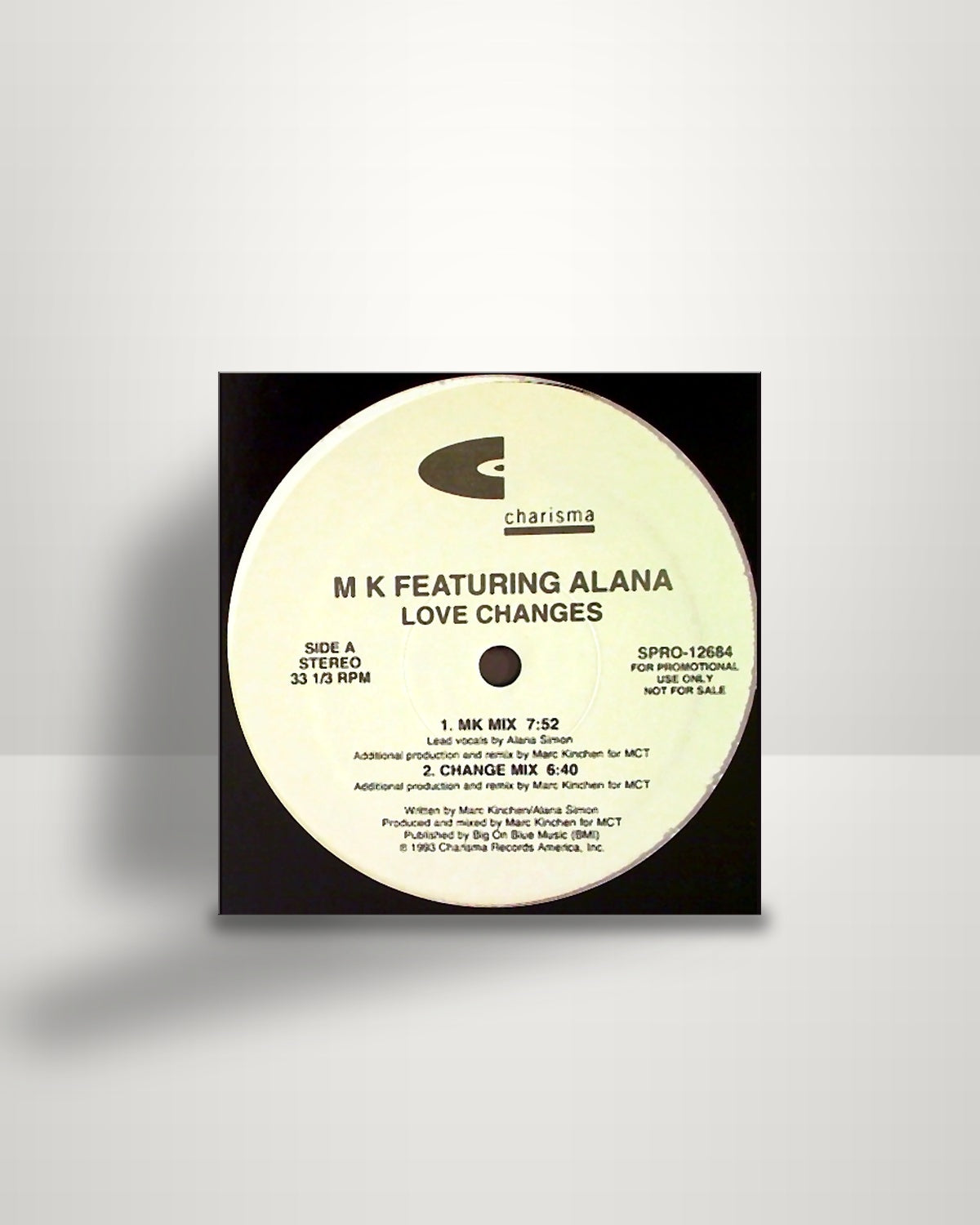 Marc Kinchen Featuring Alana – Love Changes - 12" - Charisma US 1993
