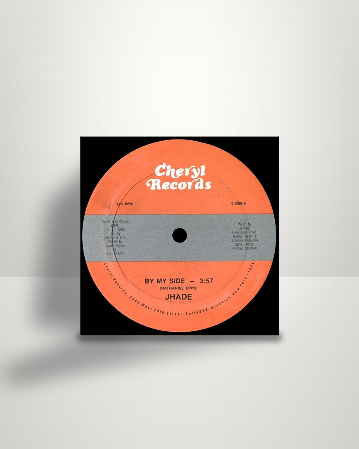Jhade – By My Side - 12" - Cheryl Records US 1986