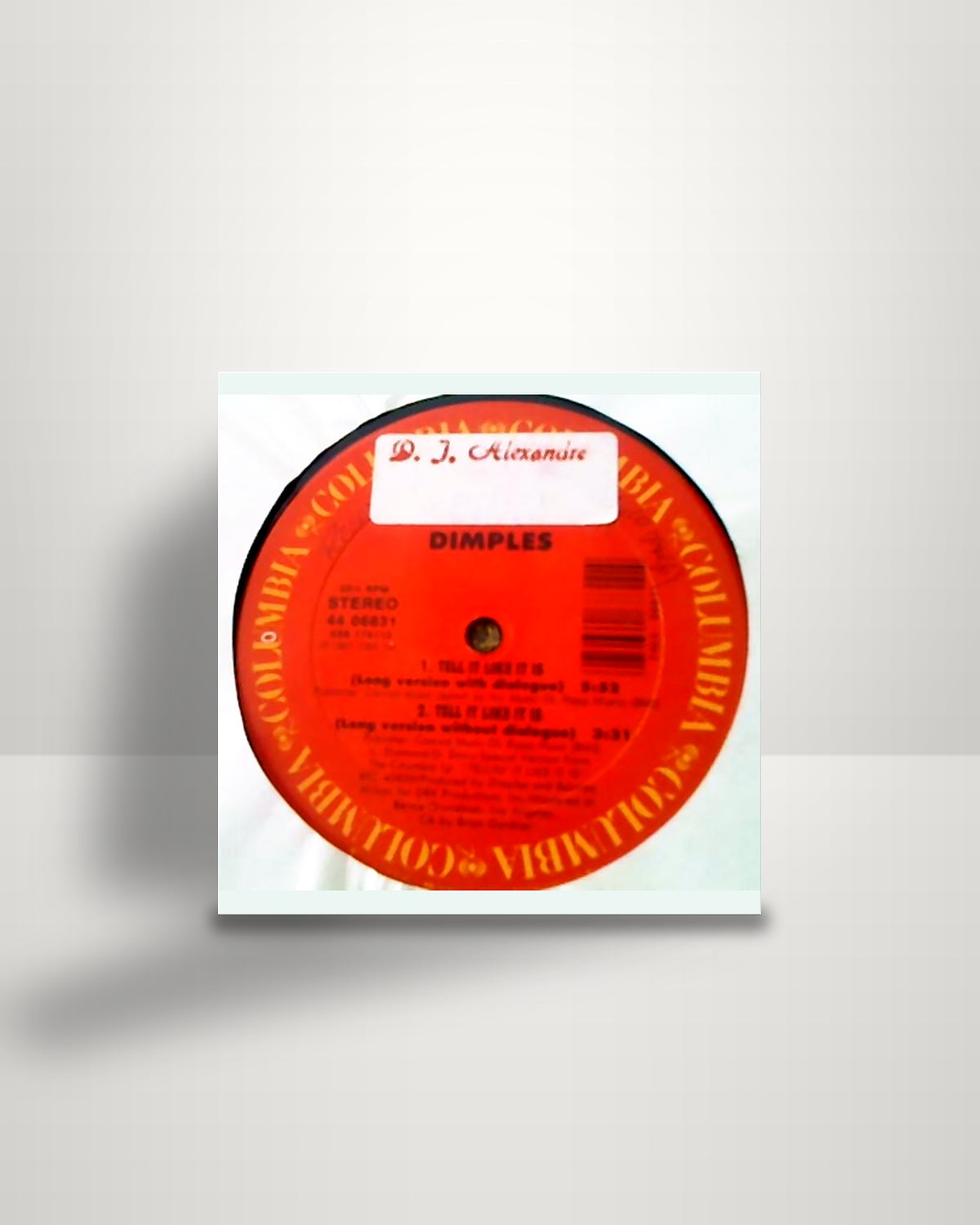 Richard 'Dimples' Fields – Tell It Like It Is / Dog Or Hog? - 12" - Columbia US 1987