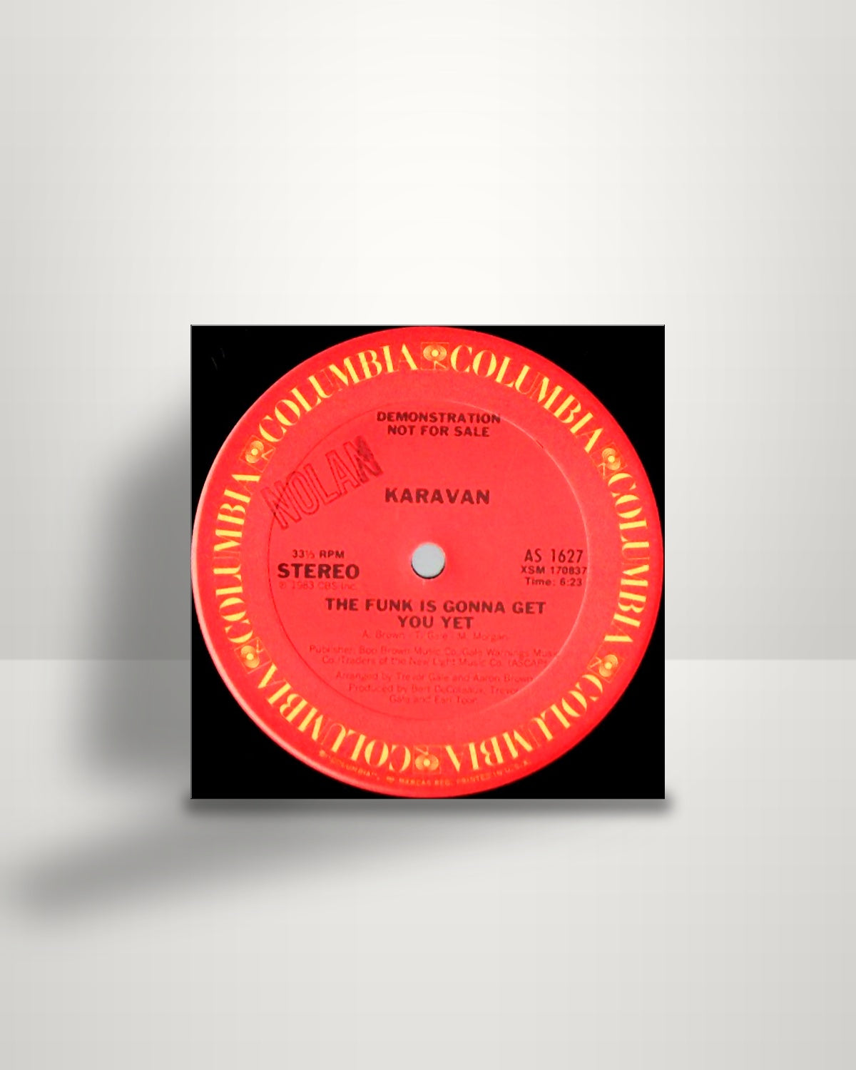 Karavan – The Funk Is Gonna Get You Yet - 12" - Columbia US 1983