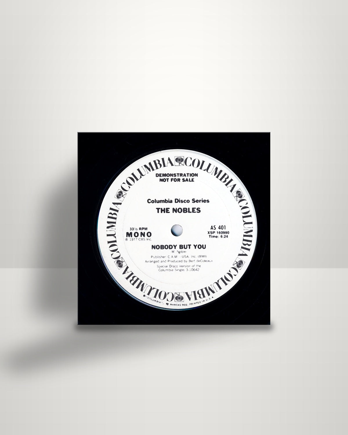 The Nobles – Nobody But You - 12" - Columbia US 1977
