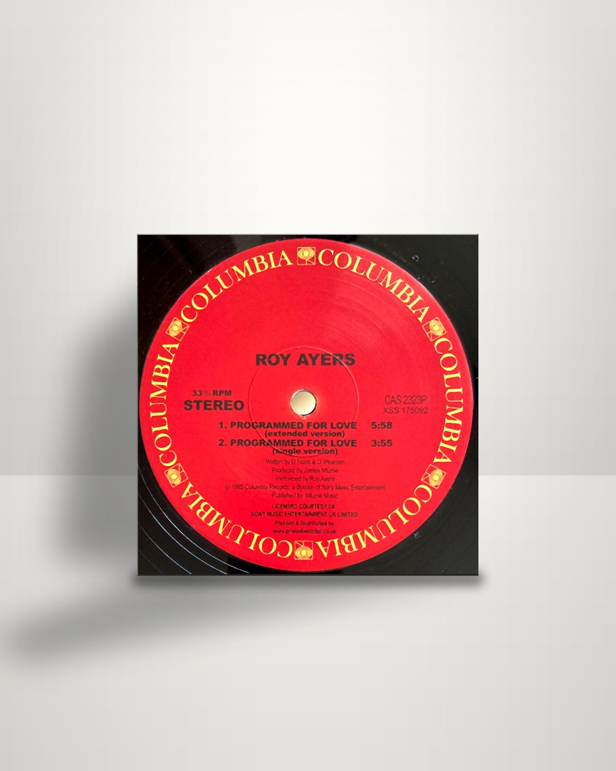 Roy Ayers – Programmed For Love - 12" - Columbia UK 2017