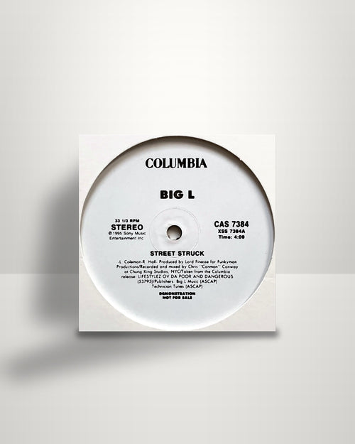 Big L – Street Struck - 12" - Columbia US 1995