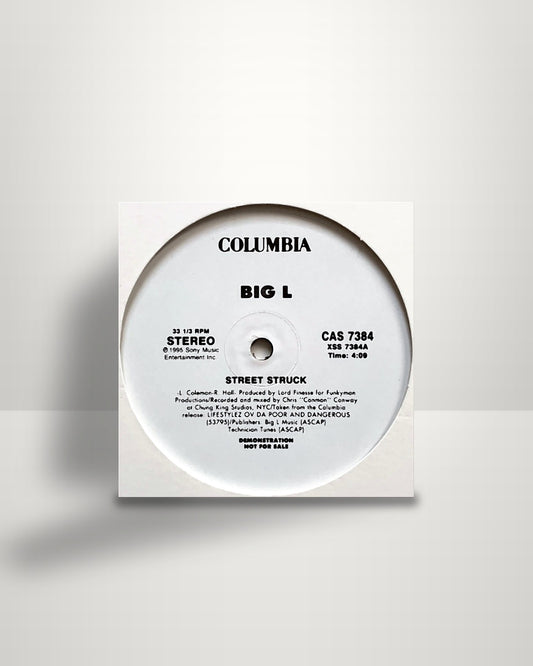 Big L – Street Struck - 12" - Columbia US 1995