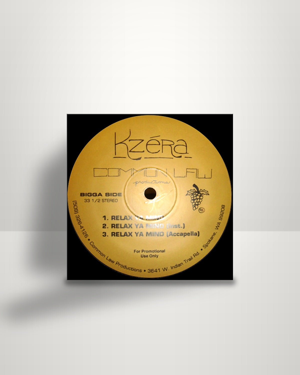 Kzéra – God Bless Ya Life / Relax Ya Mind - 12" - Common Law Productions US 1995