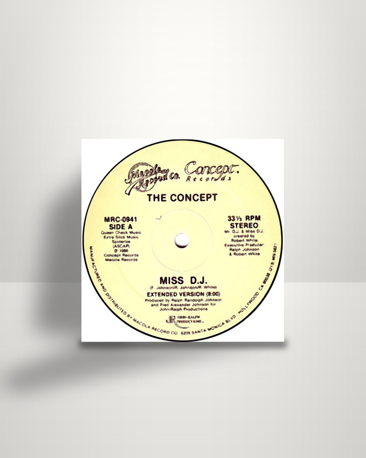 The Concept – Miss D.J. - 12" - Concept Records US 1986