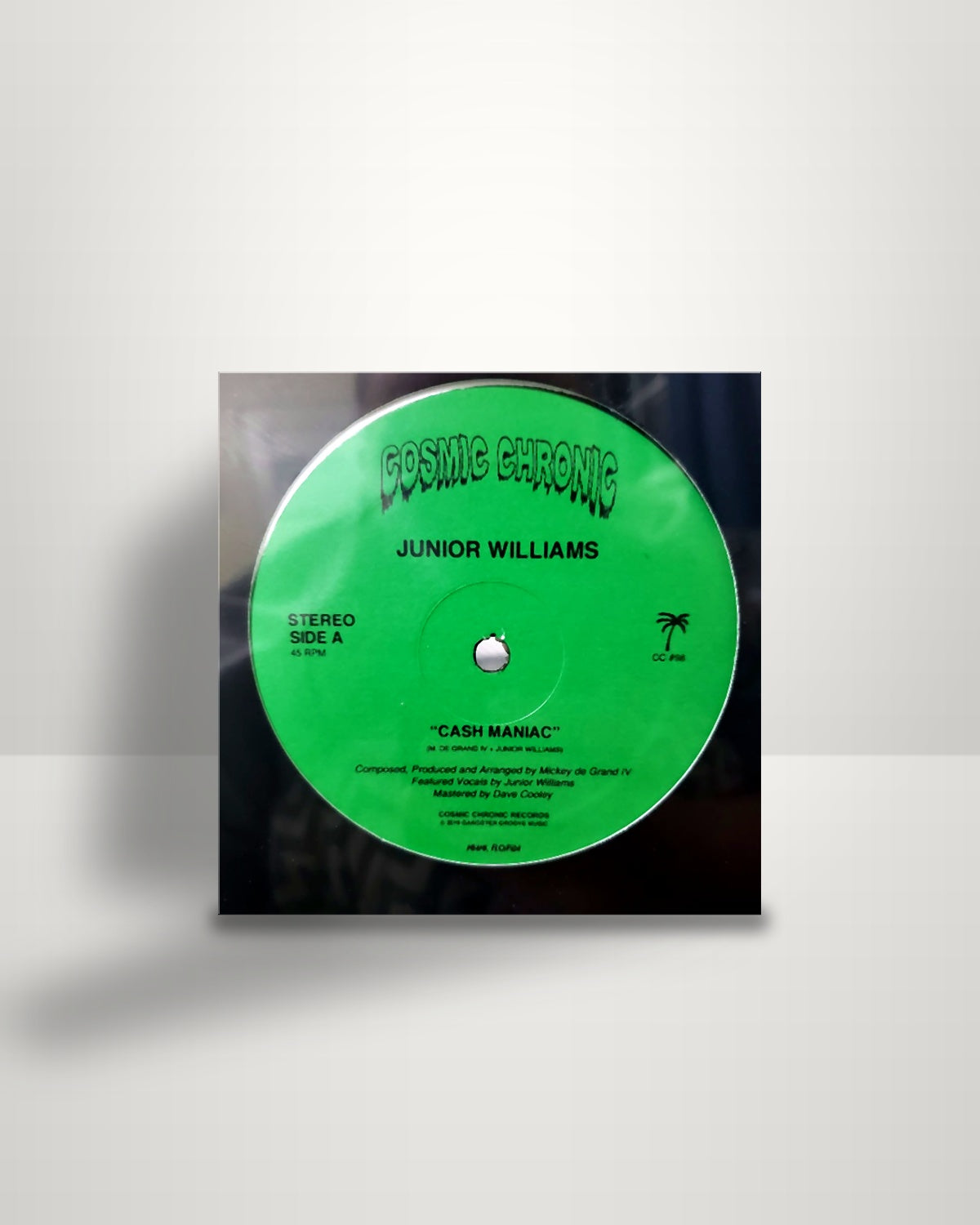 Jr. Williams – Cash Maniac - 12" - Cosmic Chronic US 2020
