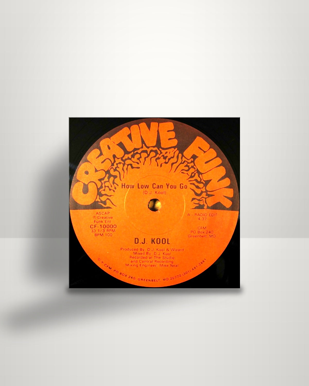 DJ Kool – How Low Can You Go - 12" - Creative Funk US 1988