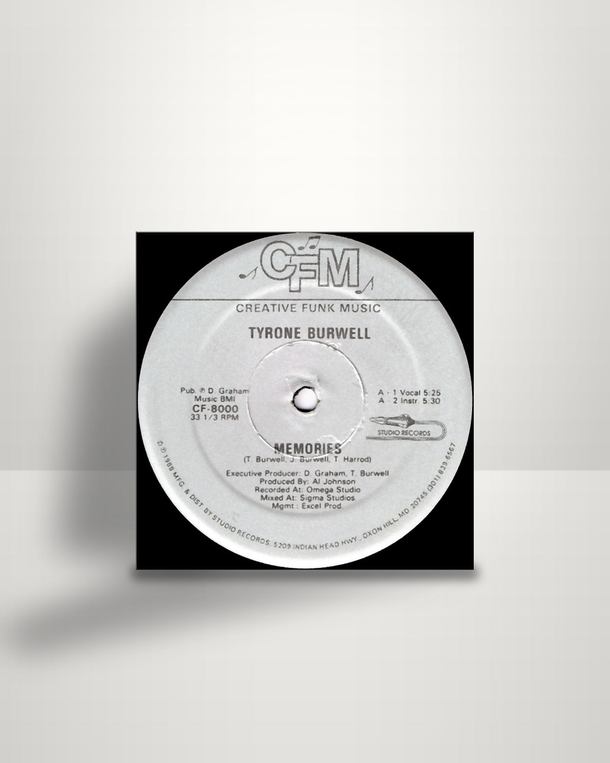 Tyrone Burwell – Memories - 12" - Creative Funk US 1988