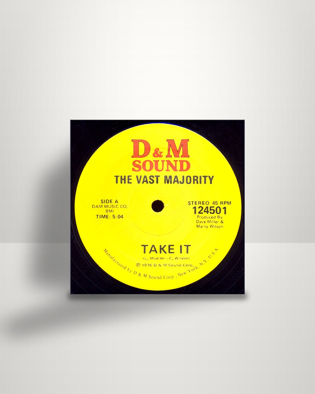 The Vast Majority – Take It / Salsa Woman - 12" - D & M Sound US 1976