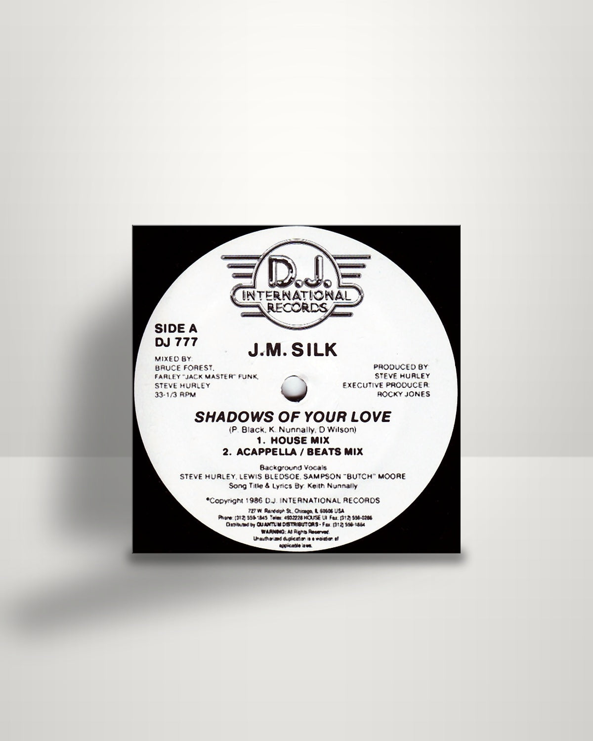 J.M. Silk – Shadows Of Your Love - 12" - D.J. International Records US