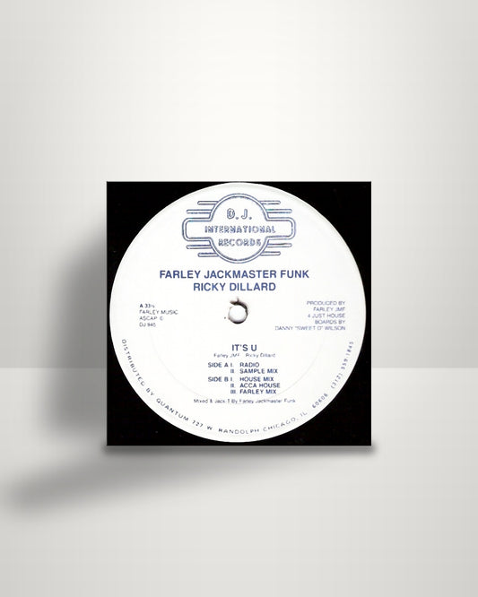 Farley "Jackmaster" Funk, Ricky Dillard – It's U - 12" - D.J. International Records US 1987