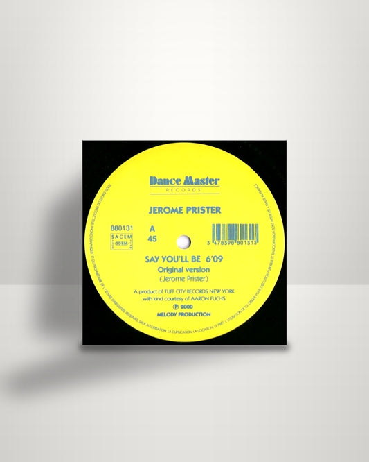 Jerome Prister – Say You'll Be - 12" - Dance Masters Records FR 2000
