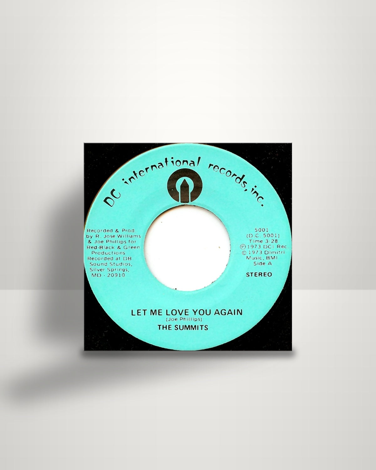 The Summits – Let Me Love You Again - 7" - DC International Records, Inc. US 1973