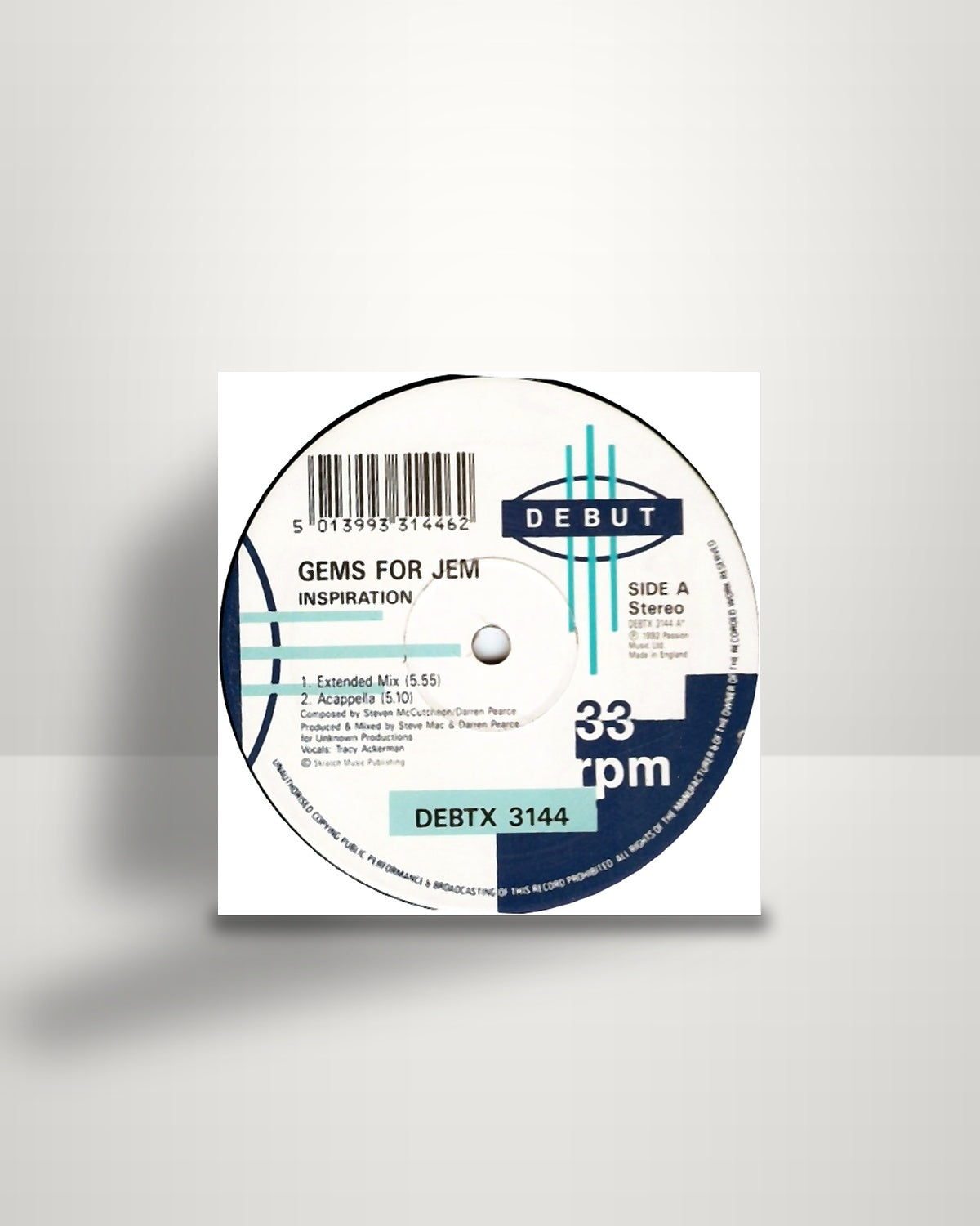 Gems For Jem – Inspiration - 12" - Debut UK 1992