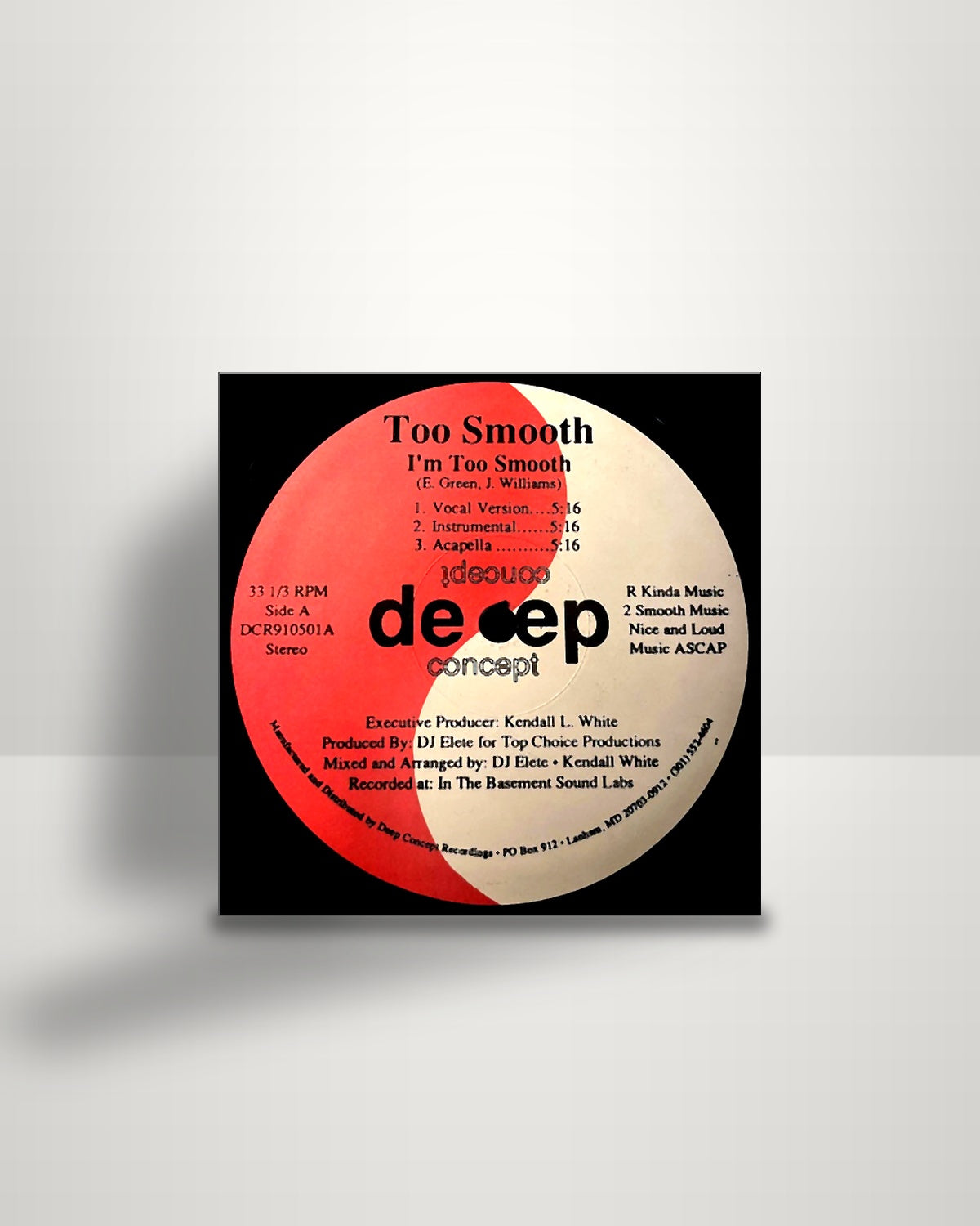 Too Smooth – I'm Too Smooth - 12" - Deep Concept Recordings US 1992